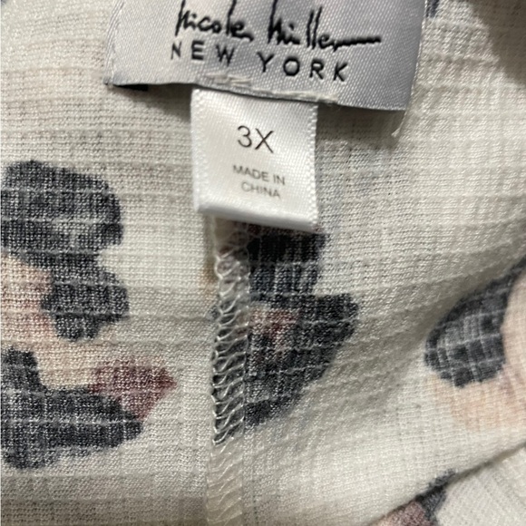 Nicole miller New York womens double Vneck leopard pullover midi dress3X… - Picture 10 of 10
